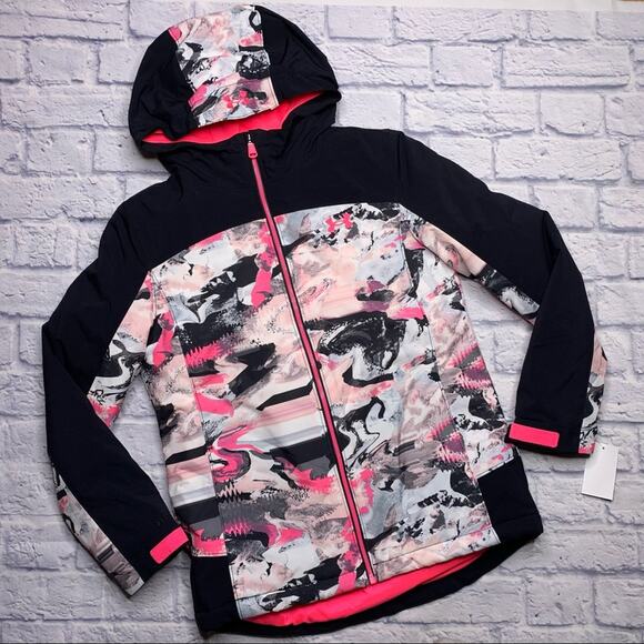 Under Armour Treetop Jacket in Black/Cerise - Picture 2 of 11